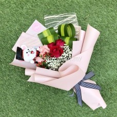 Graduation Bouquet 12 (Convo Line Toy with 12 stalks roses)